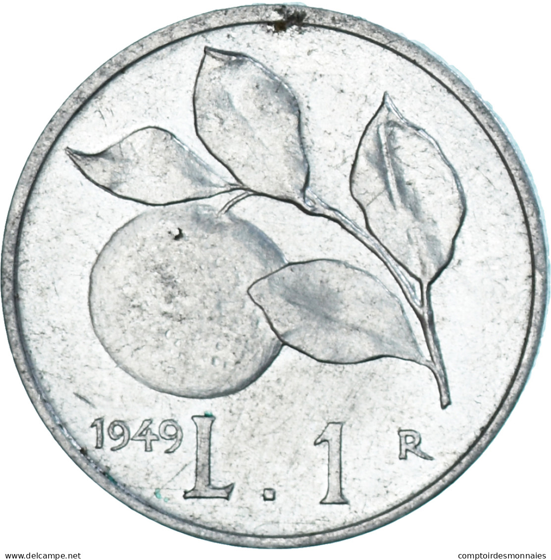 Monnaie, Italie, Lira, 1949 - 1 Lira