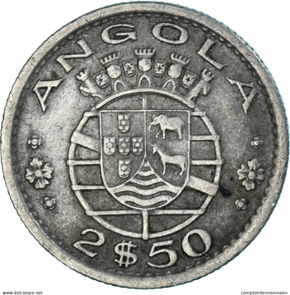 Monnaie, Angola, 2-1/2 Escudos, 1956 - Angola