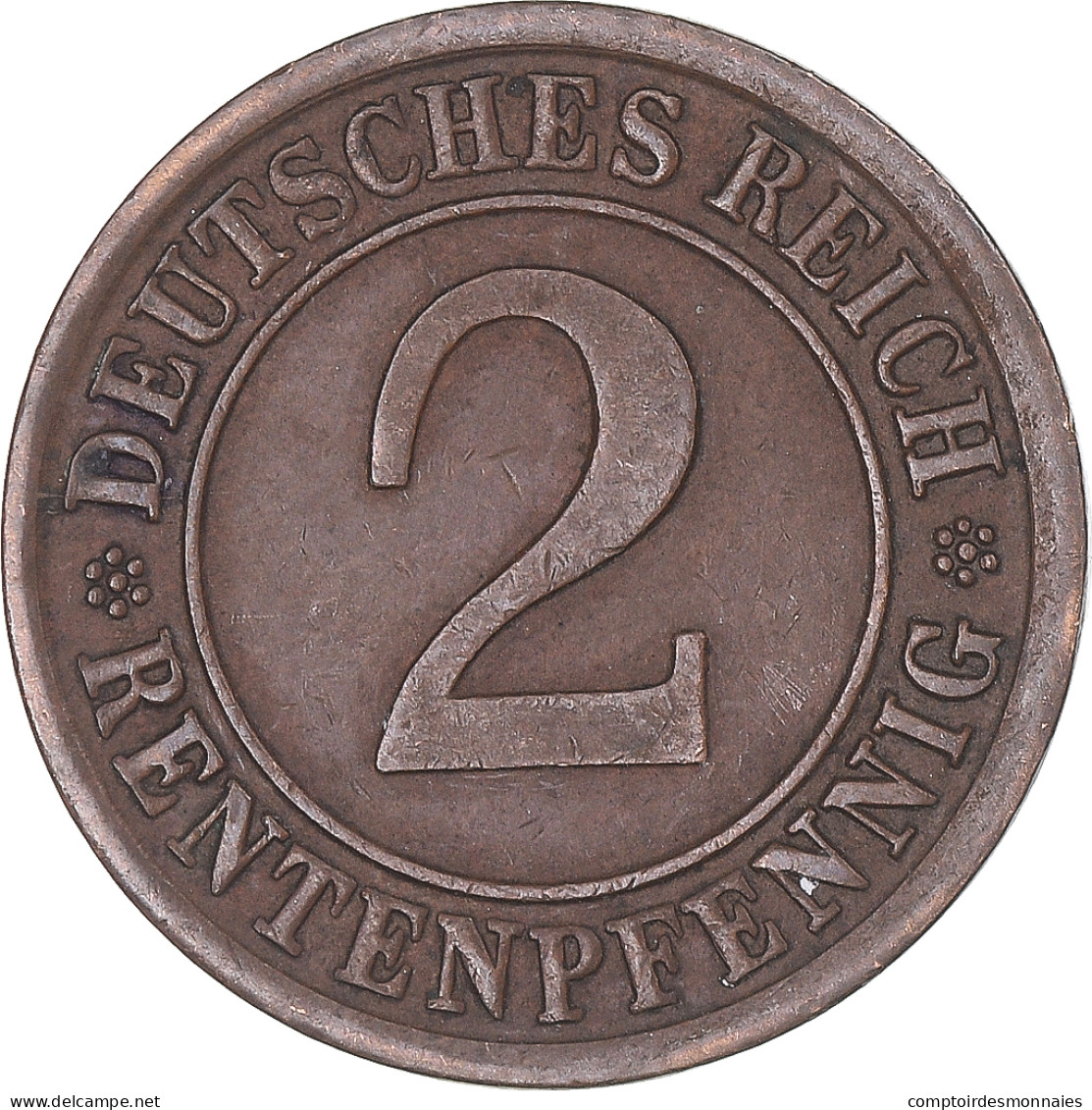 Monnaie, Allemagne, 2 Rentenpfennig, 1924 - 2 Renten- & 2 Reichspfennig