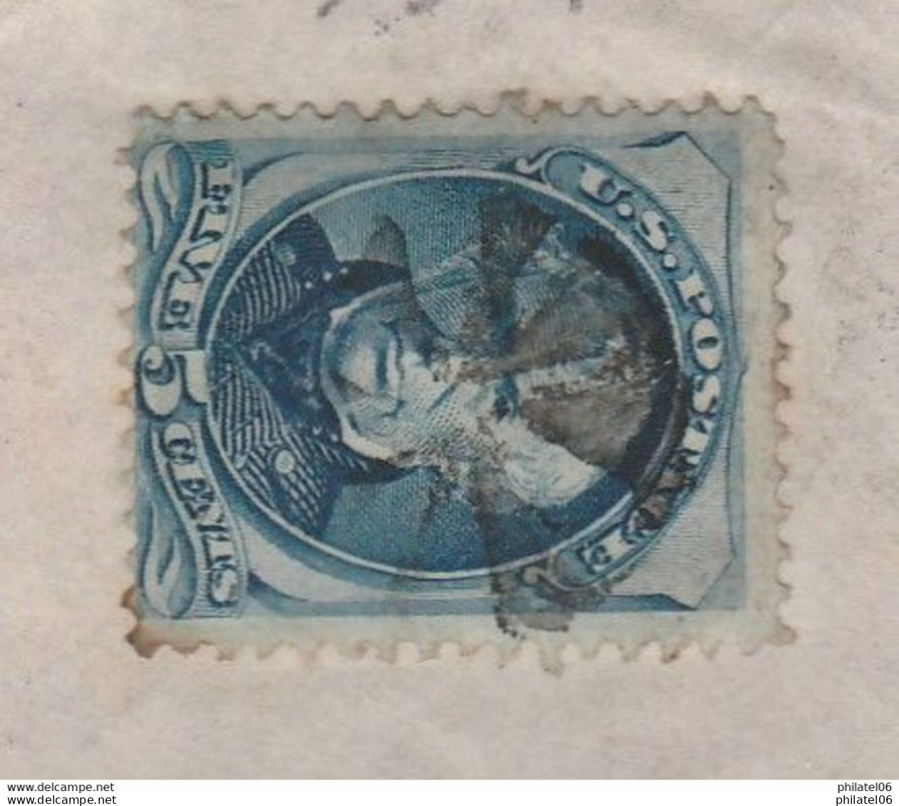 BEAUTIFUL AND VERY  RARE LETTER UNITED STATES POSTAL AGENCY IN SHANGHAI,CHINA. 1876 - Offices In China