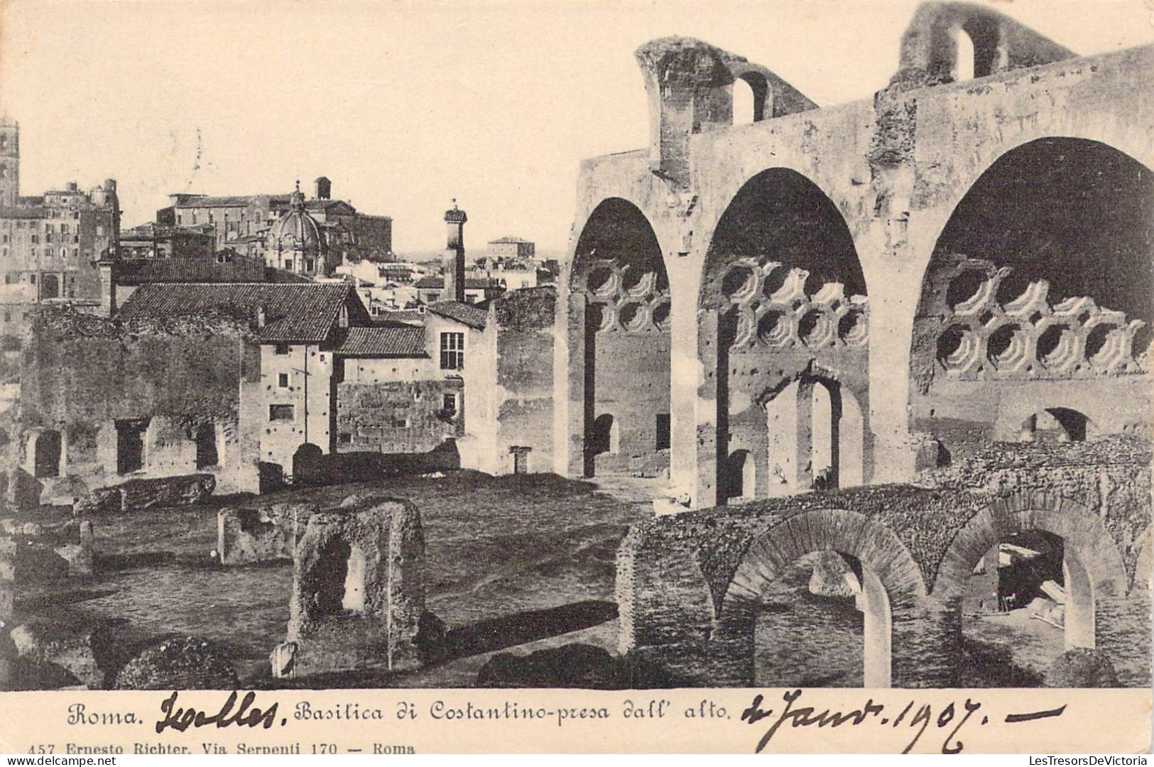 ITALIE - Roma - Basilica Di Constantino-presa Dall' Alto  - Carte Postale Ancienne - Other Monuments & Buildings