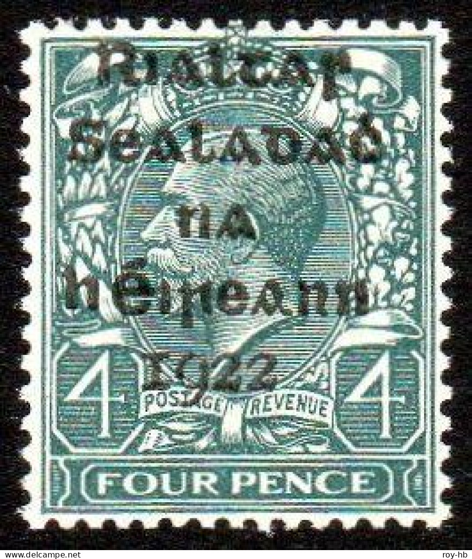 1922 Dollard 4d With Overprint Double, Once Albino - Ongebruikt