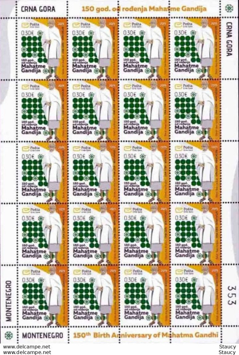 India Worldwide Mahatma Gandhi Stamp Sheets Collection lot MNH as per scan see 58 scans