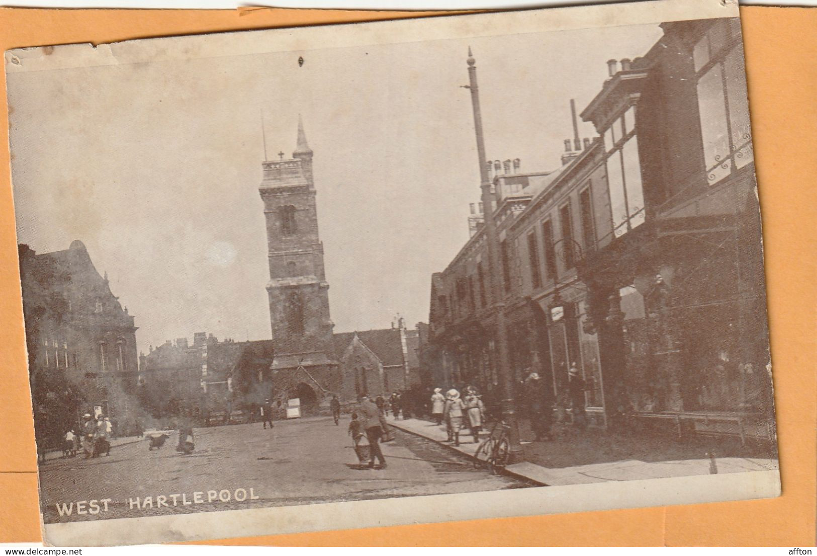 West Hartlepool UK 1908 Postcard - Hartlepool