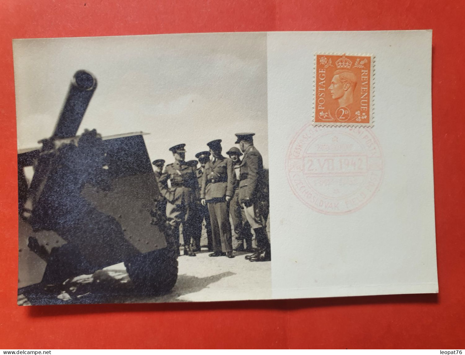 GB/Tchécoslovaquie -Carte Souvenir En 1942 - Réf J 129 - Storia Postale