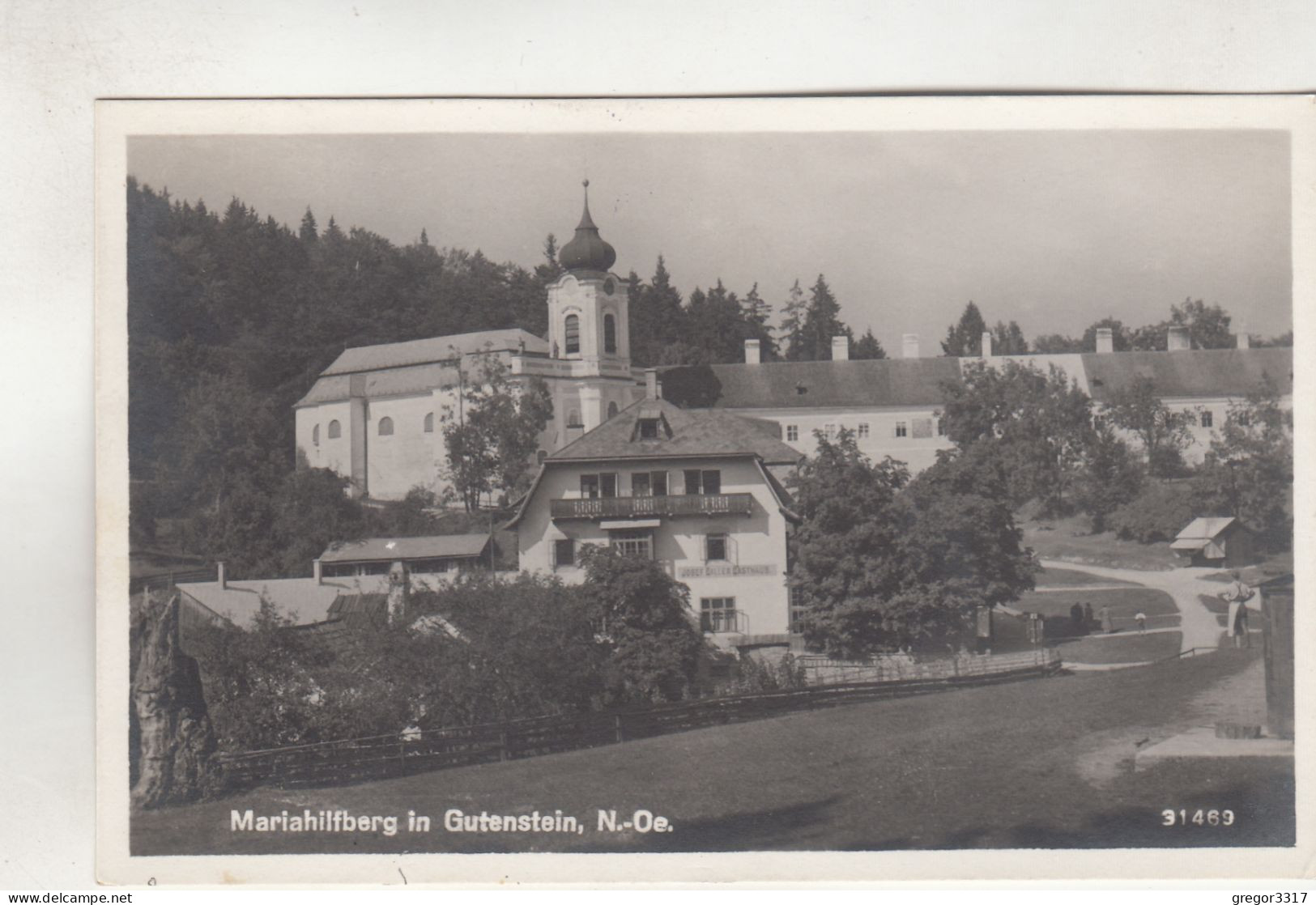 D71) MARIAHILFBERG In GUTENSTEIN - NÖ - Haus DETAILS Straße Kirche 1948 - Gutenstein