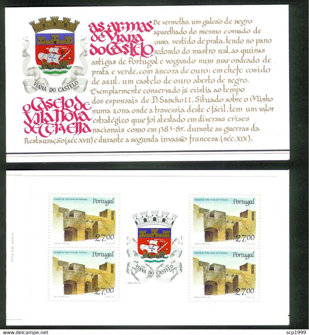 Portugal 1988 - Vila Nova De Cerveira Castle Booklet MNH - Libretti