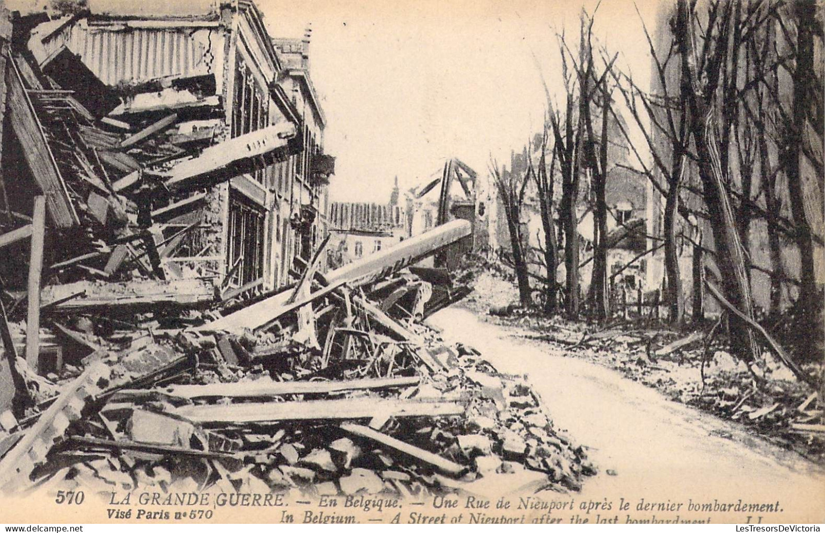 BELGIQUE - Nieuport - La Grand Guerre En Belgique - Une Rue De Nieuport Après Le Bombardement - Carte Postale Ancienne - Nieuwpoort