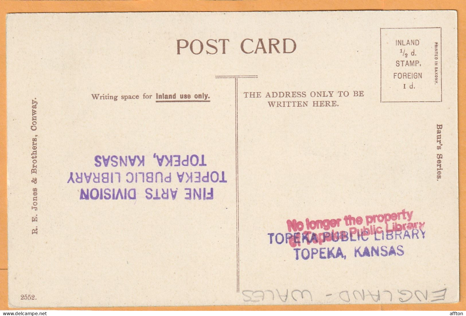 Holyhead UK 1906 Postcard - Anglesey