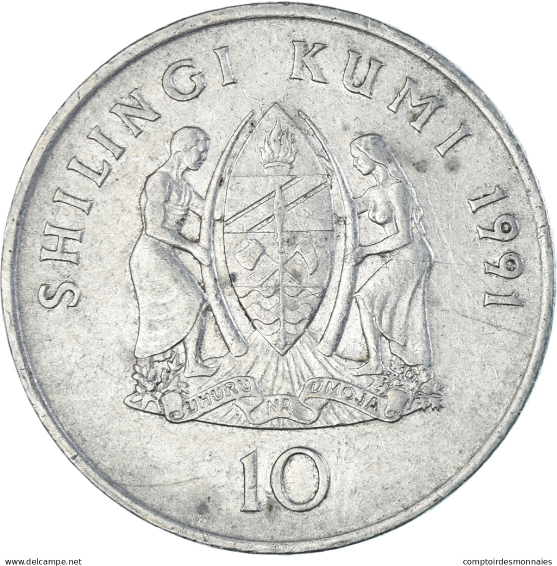 Monnaie, Tanzanie, 10 Shilingi, 1991 - Tanzania
