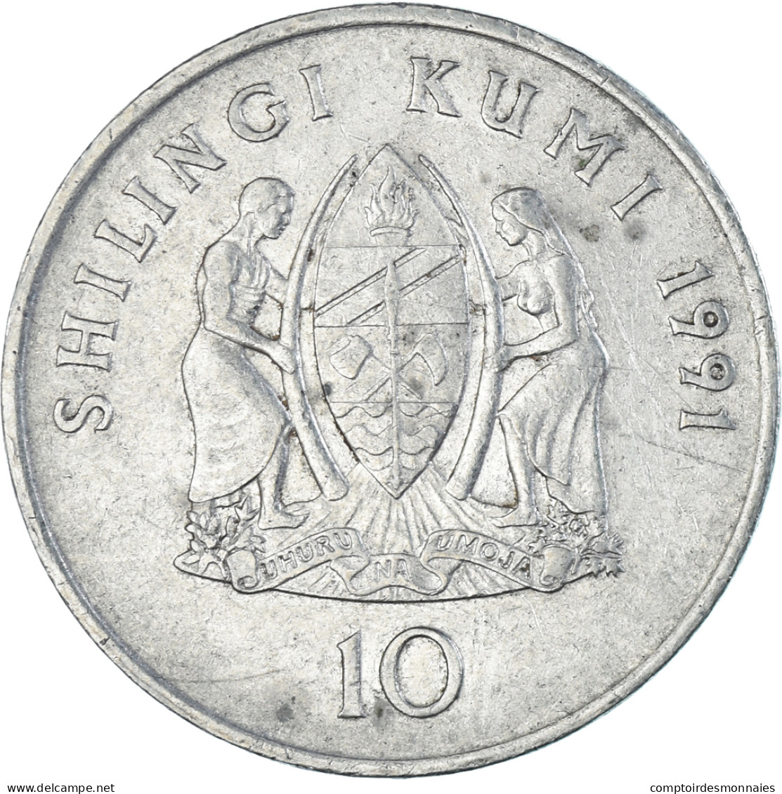 Monnaie, Tanzanie, 10 Shilingi, 1991 - Tansania