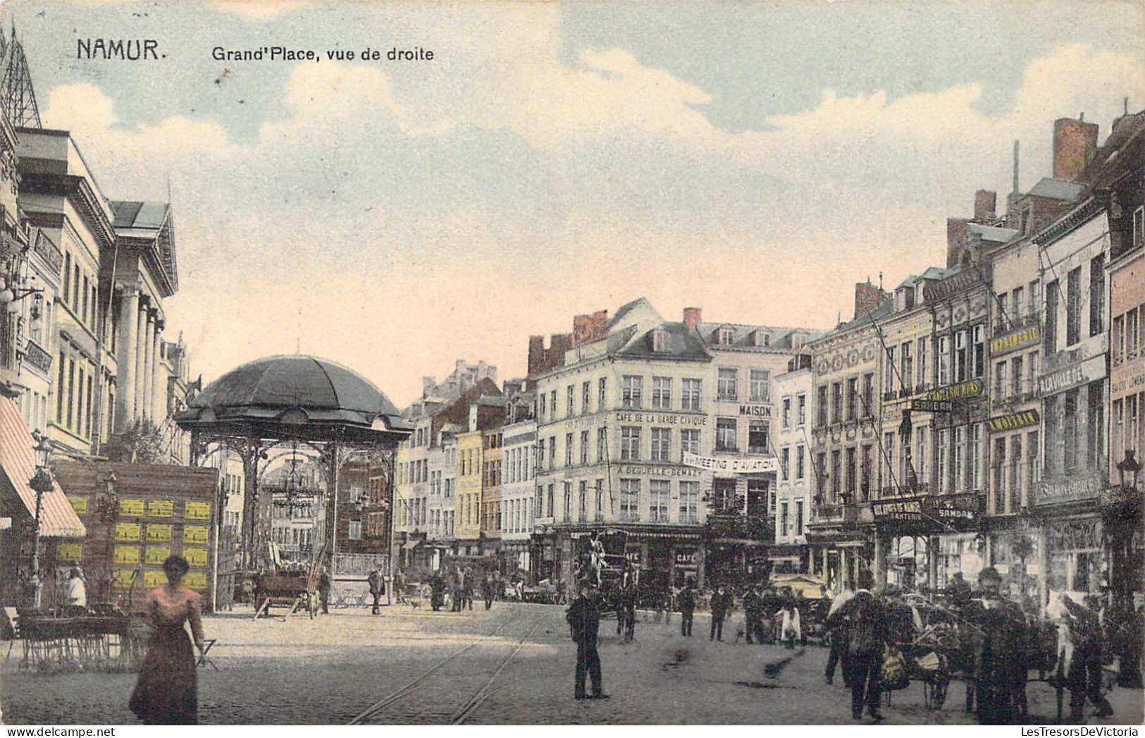 BELGIQUE - Namur - Grand Place - Vue De Droite - Carte Postale Ancienne - Namur