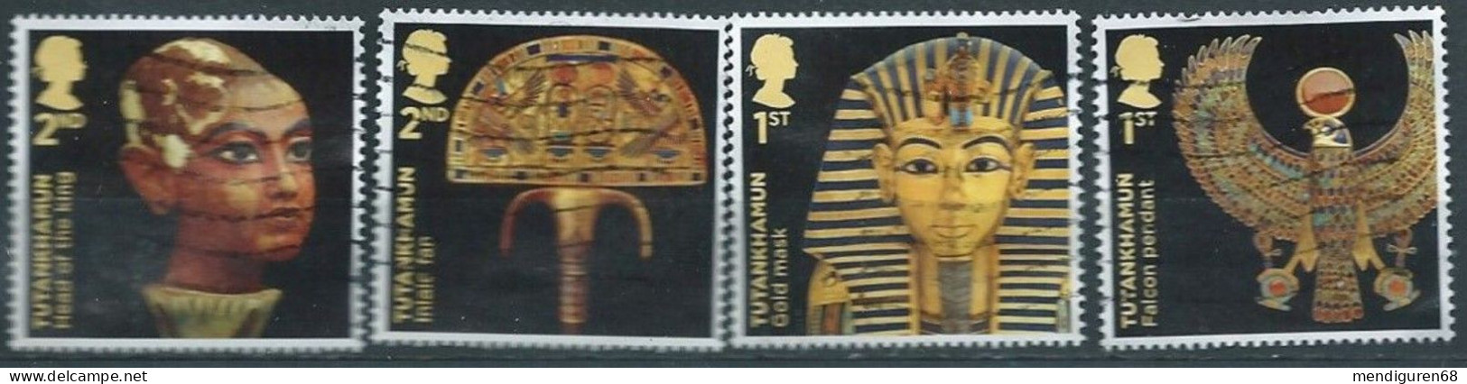 GROSSBRITANNIEN GRANDE BRETAGNE GB 2022 TUTANKHAMUN SET 4V USED SG 4743-6 MI 507881 YT 5475-8 SN 4303-6 - Gebraucht