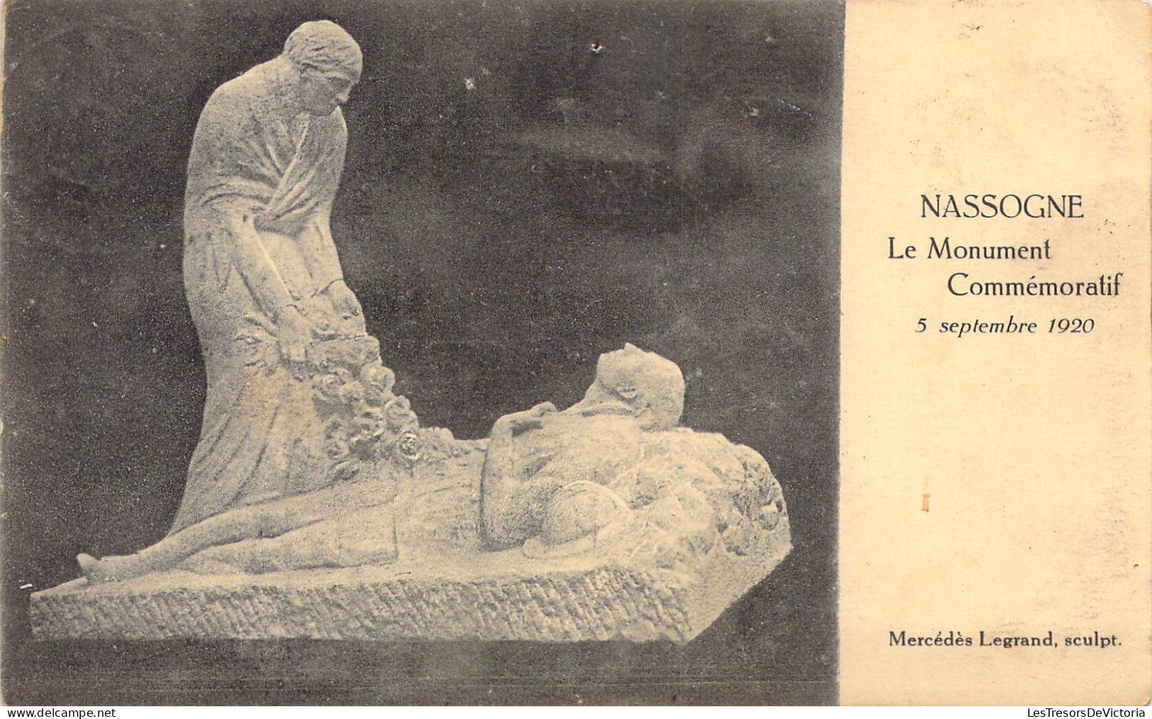 BELGIQUE - Nassogne - Le Monument Commémoratif - Carte Postale Ancienne - Nassogne