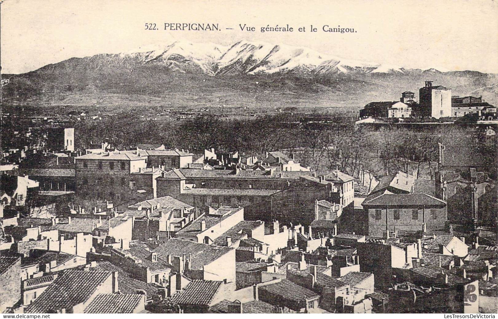 FRANCE - 66 - Perpignan - Vue Générale Et Le Canigou - Carte Postale Ancienne - Perpignan