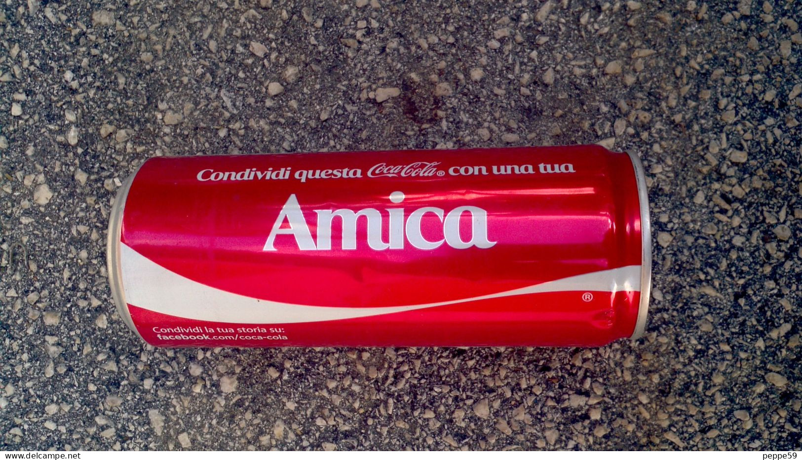Lattina Italia - Coca Cola 2013 - Condividi ... Amica - 330 Ml. ( Vuota ) - Scatole E Lattine In Metallo
