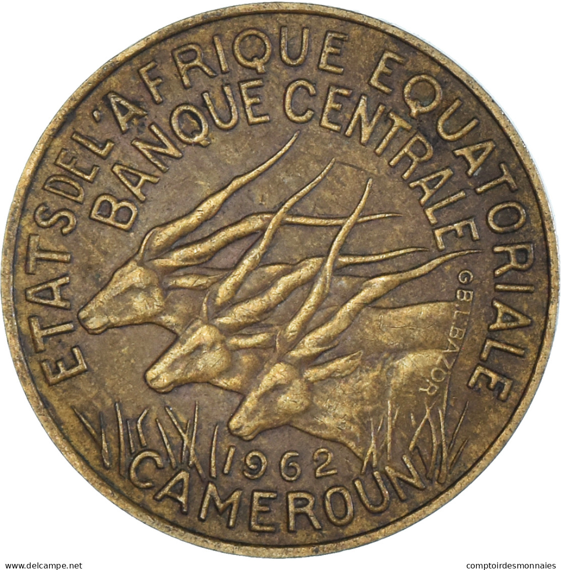 Monnaie, Cameroun, 10 Francs, 1962 - Camerun