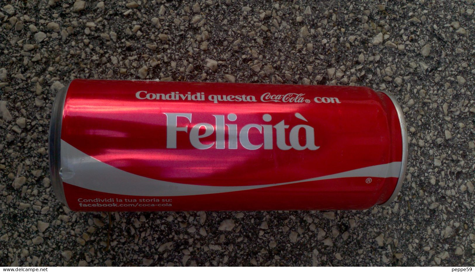 Lattina Italia - Coca Cola 2013 - Condividi ... Felicità - 330 Ml. ( Vuota ) - Blikken