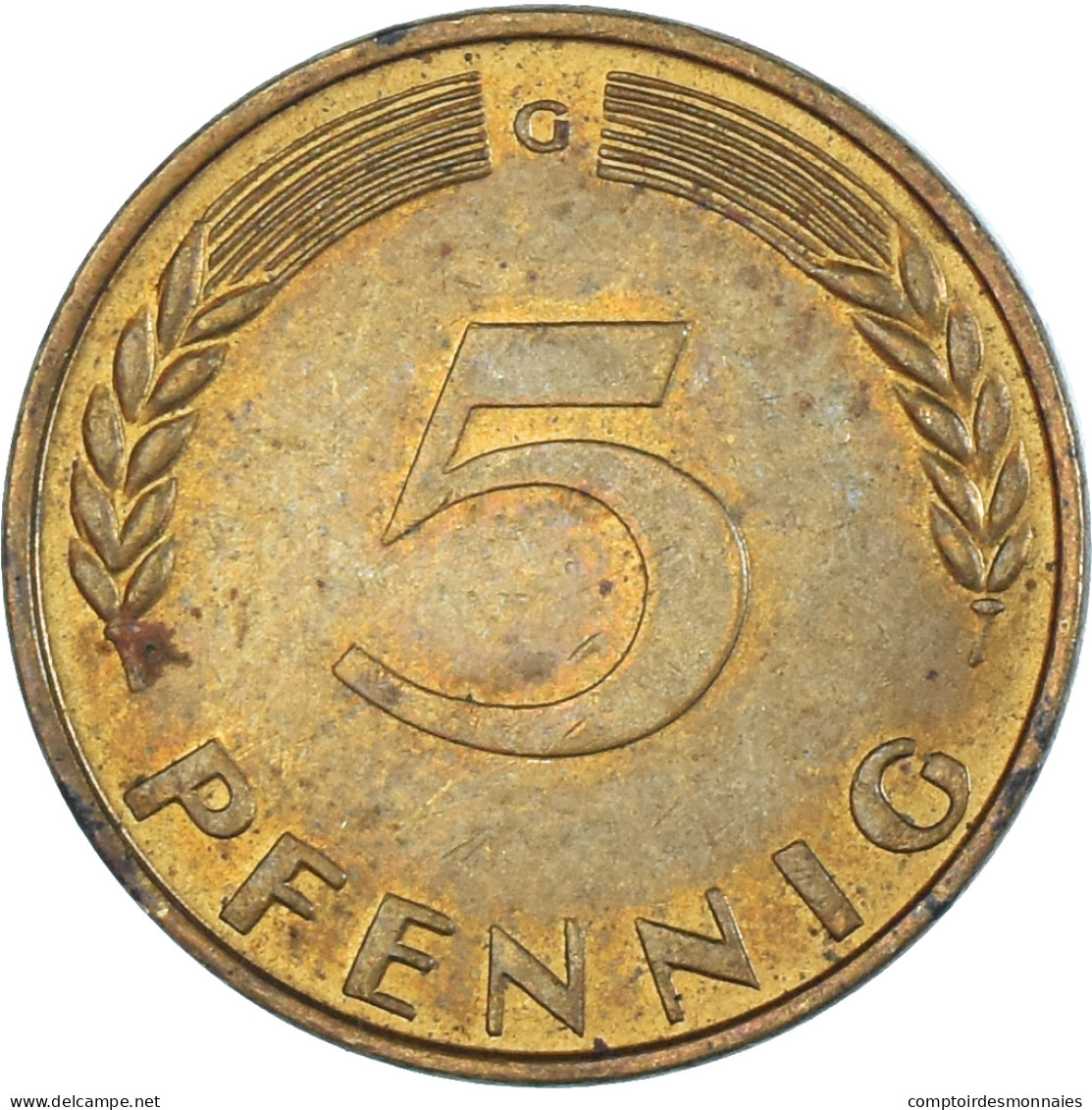 Monnaie, Allemagne, 5 Pfennig, 1968 - 5 Pfennig
