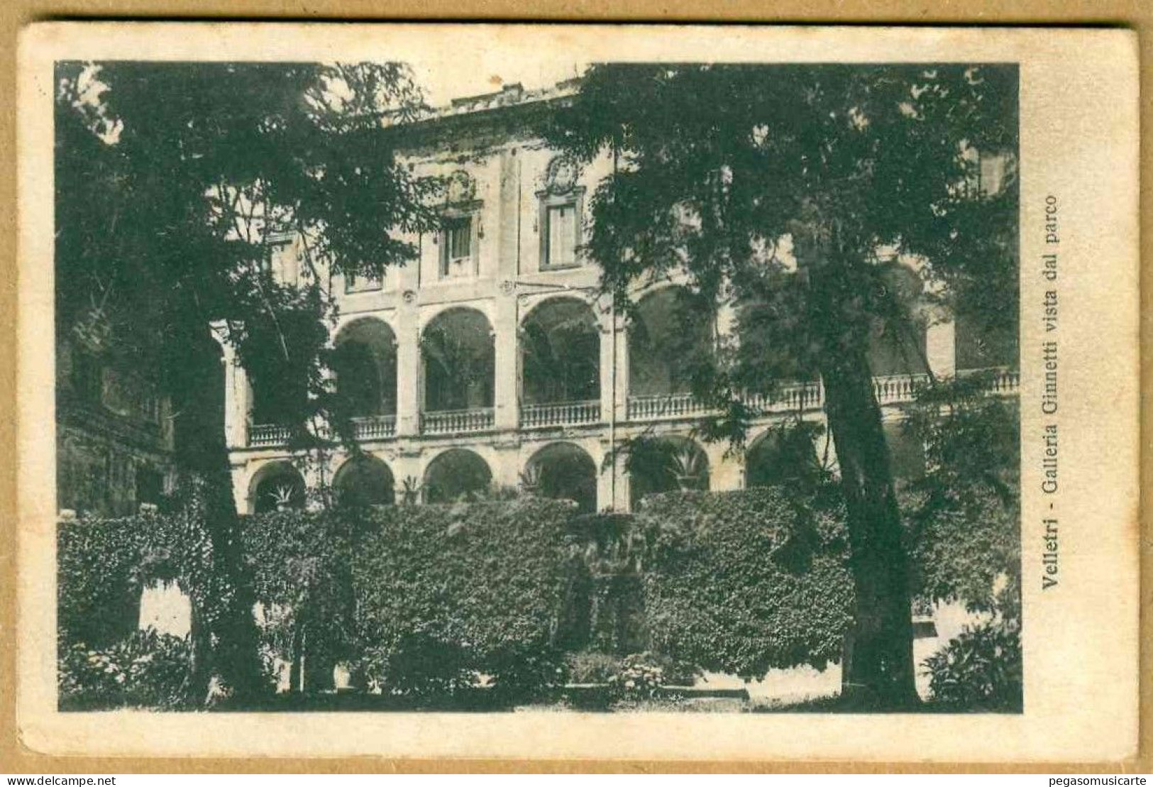 VXB273 - VELLETRI GALLERIA GINNETTI VISTA DAL PARCO 1941 - Velletri