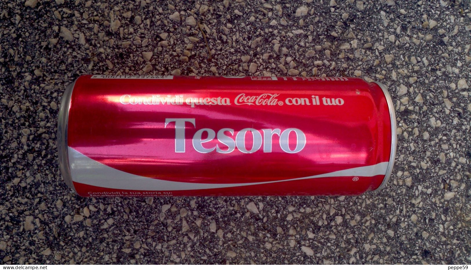 Lattina Italia - Coca Cola 2013 - Condividi ... Tesoro - 330 Ml. ( Vuota ) - Blikken