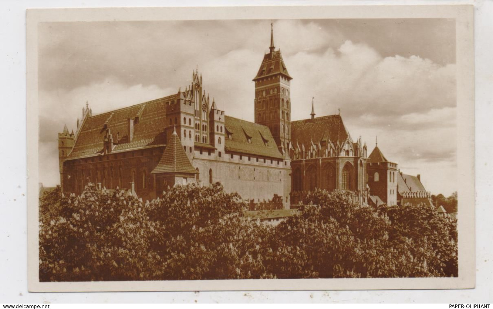 WESTPREUSSEN - MARIENBURG / MALBORK, Hochschloß, Südost-Ansicht, 1931, Poststempel STUHM - Herzberg
