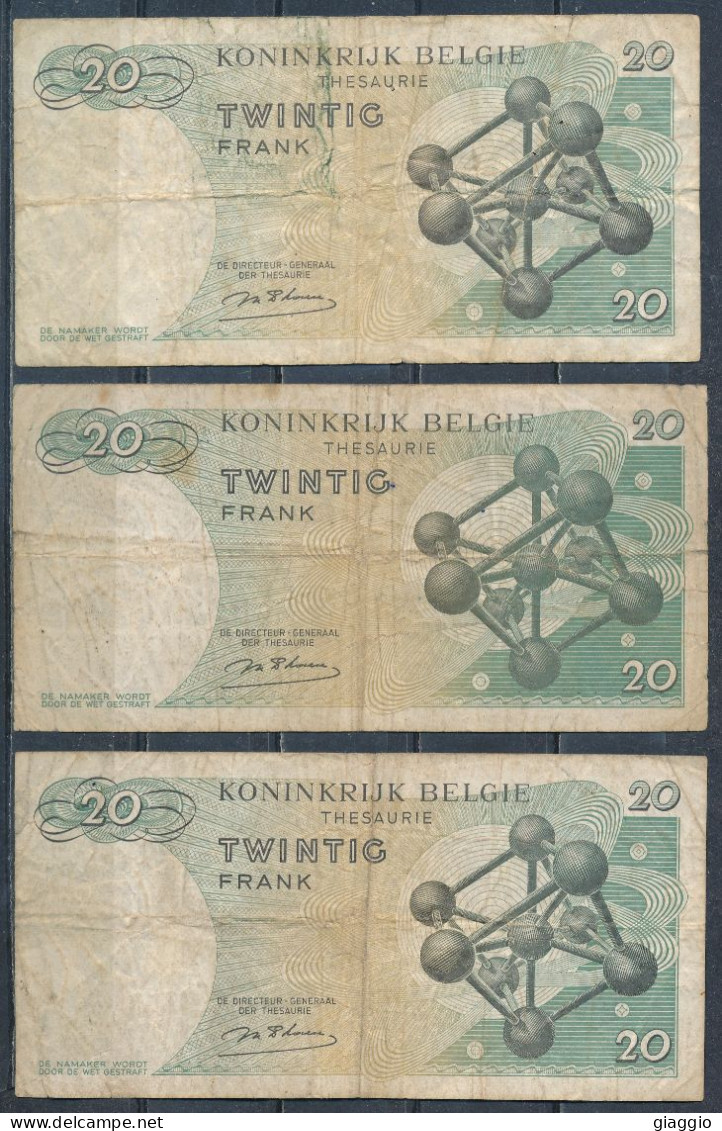 °°° BELGIO BELGIUM 20 FRANCS 1964 °°° - 20 Franchi