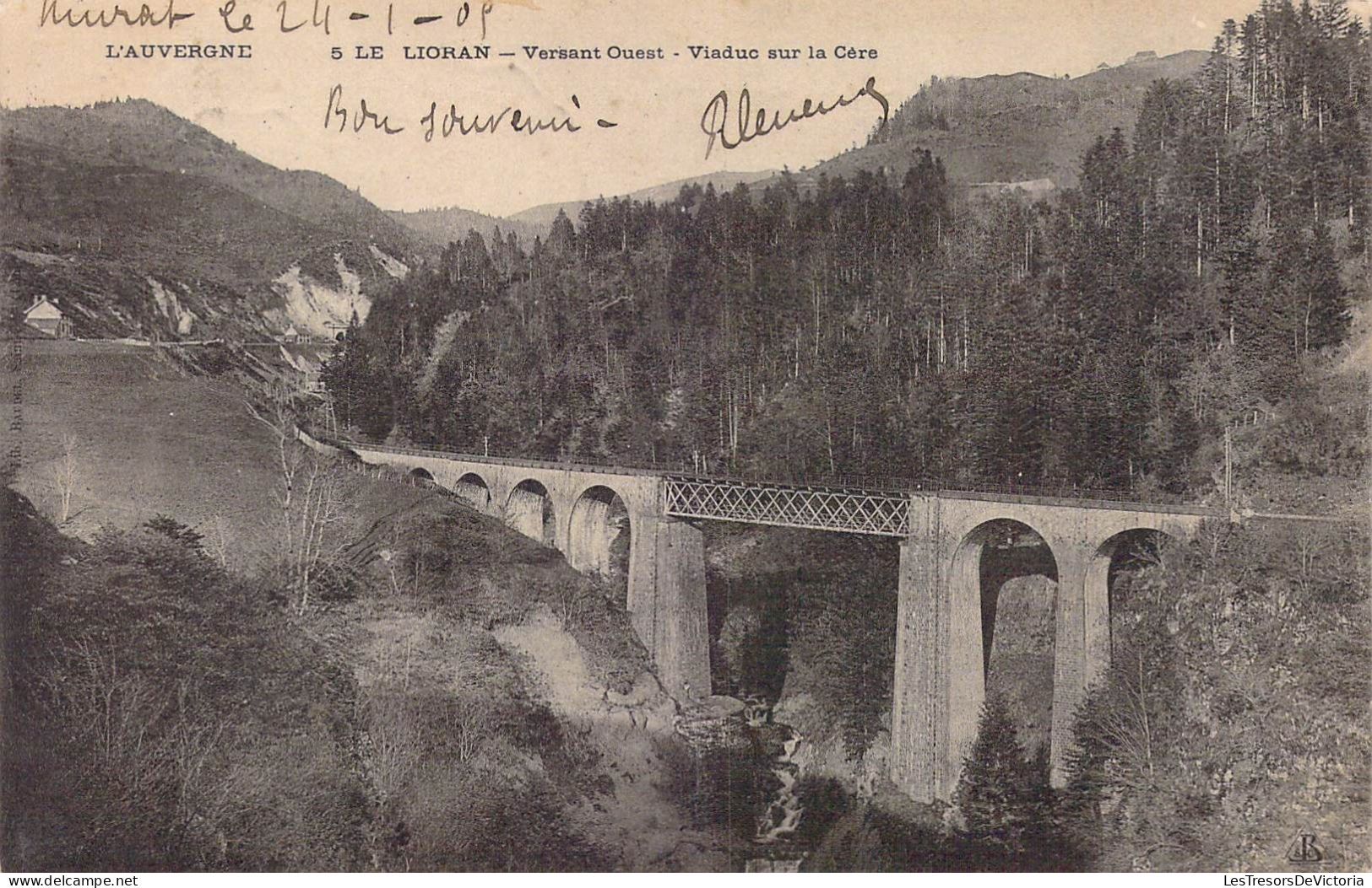 FRANCE - Régions - L'Auvergne - Le Lioran - Versant Ouest - Viaduc Sr La Cère - Carte Postale Ancienne - Auvergne