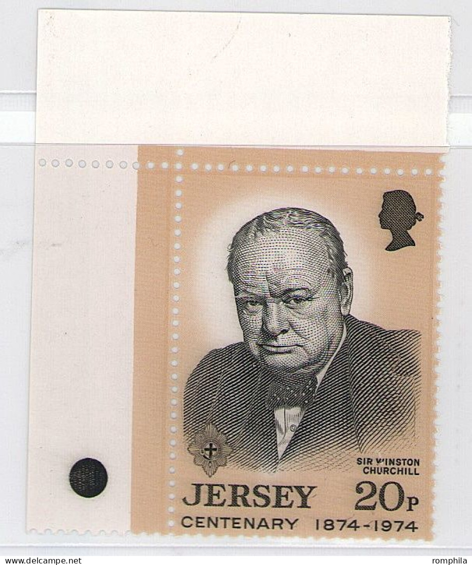 Jersey 1974 Sir Winston Churchill MNH Stamps - Sir Winston Churchill