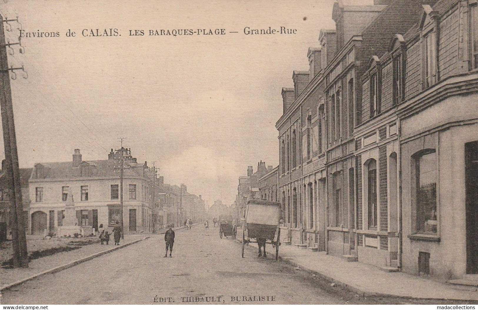 Sangatte (62 - Pas De Calais) Les Barraques Plage . Grande Rue - Sangatte