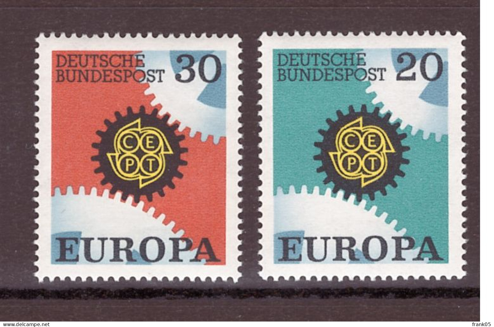 Deutschland / Germany / Allemagne 1967 Satz/set EUROPA ** - 1967