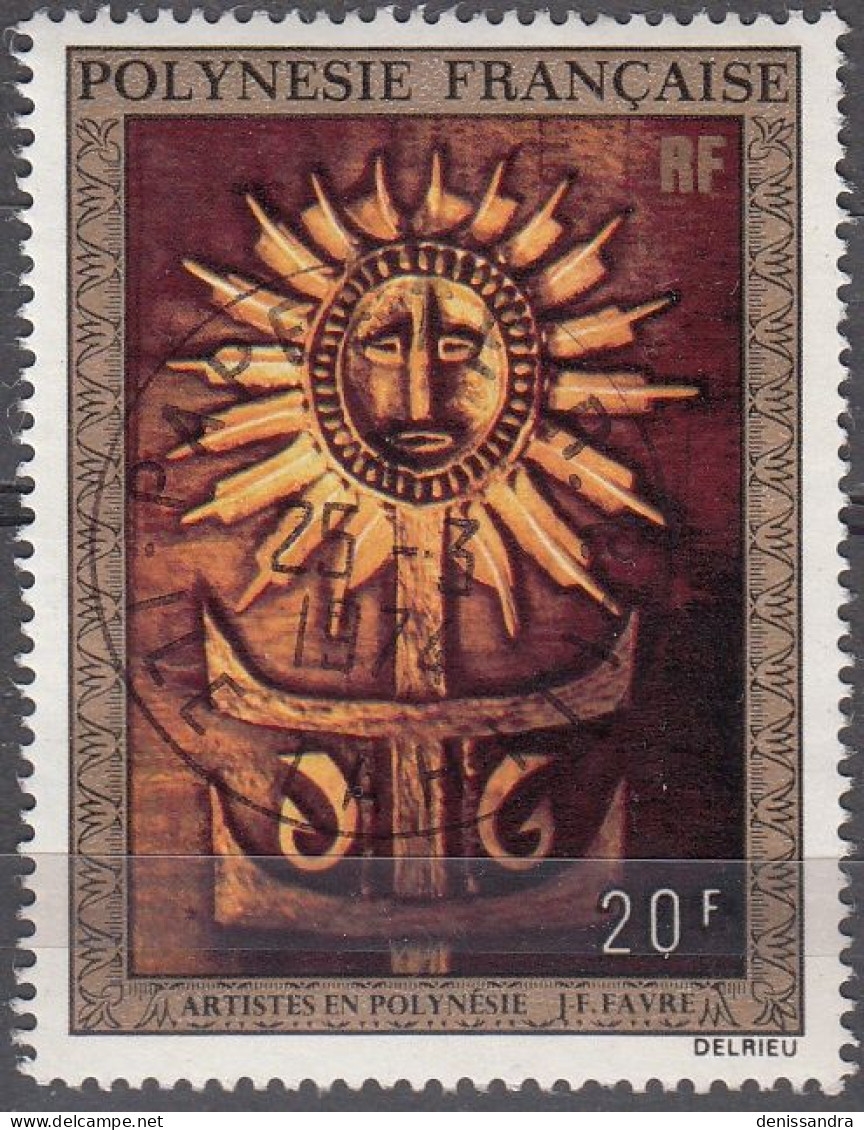 Polynésie Française 1973 Michel 170 O Cote (2005) 4.20 € Art Jean-François Favre Cachet Rond - Gebruikt