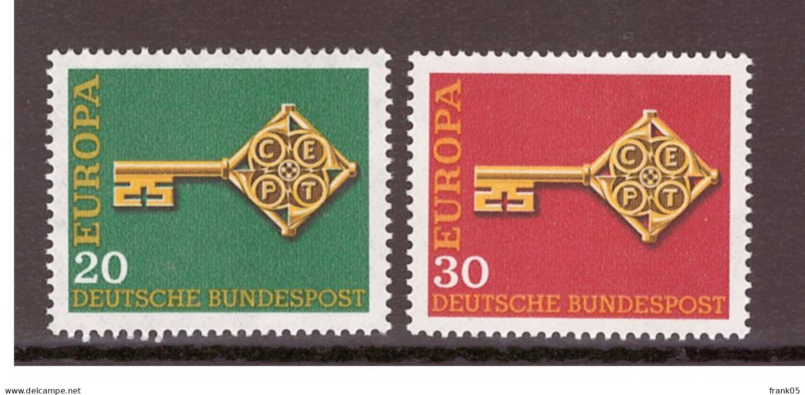 Deutschland / Germany / Allemagne 1968 Satz/set EUROPA ** - 1968