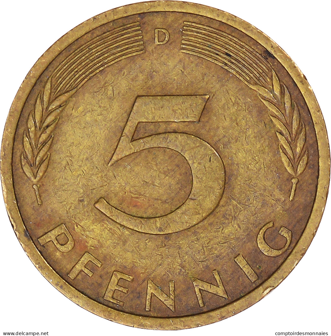 Monnaie, Allemagne, 5 Pfennig, 1973 - 5 Pfennig