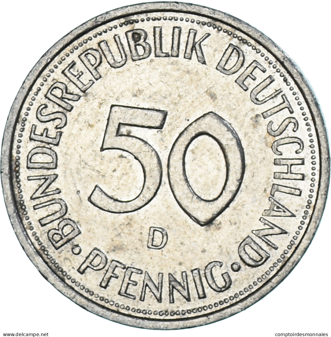 Monnaie, Allemagne, 50 Pfennig, 1991 - 50 Pfennig