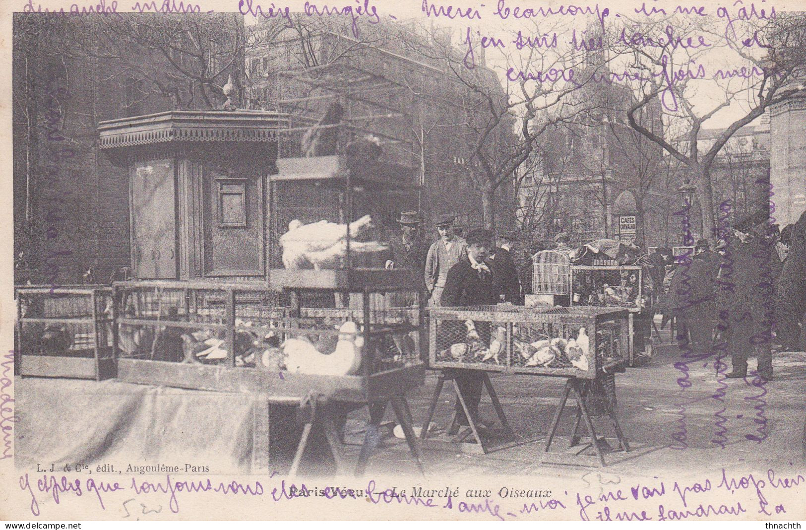 1904 PARIS Petits Métier, Paris Vécu - Le Marché Aux Oiseaux Voyagée - Artisanry In Paris