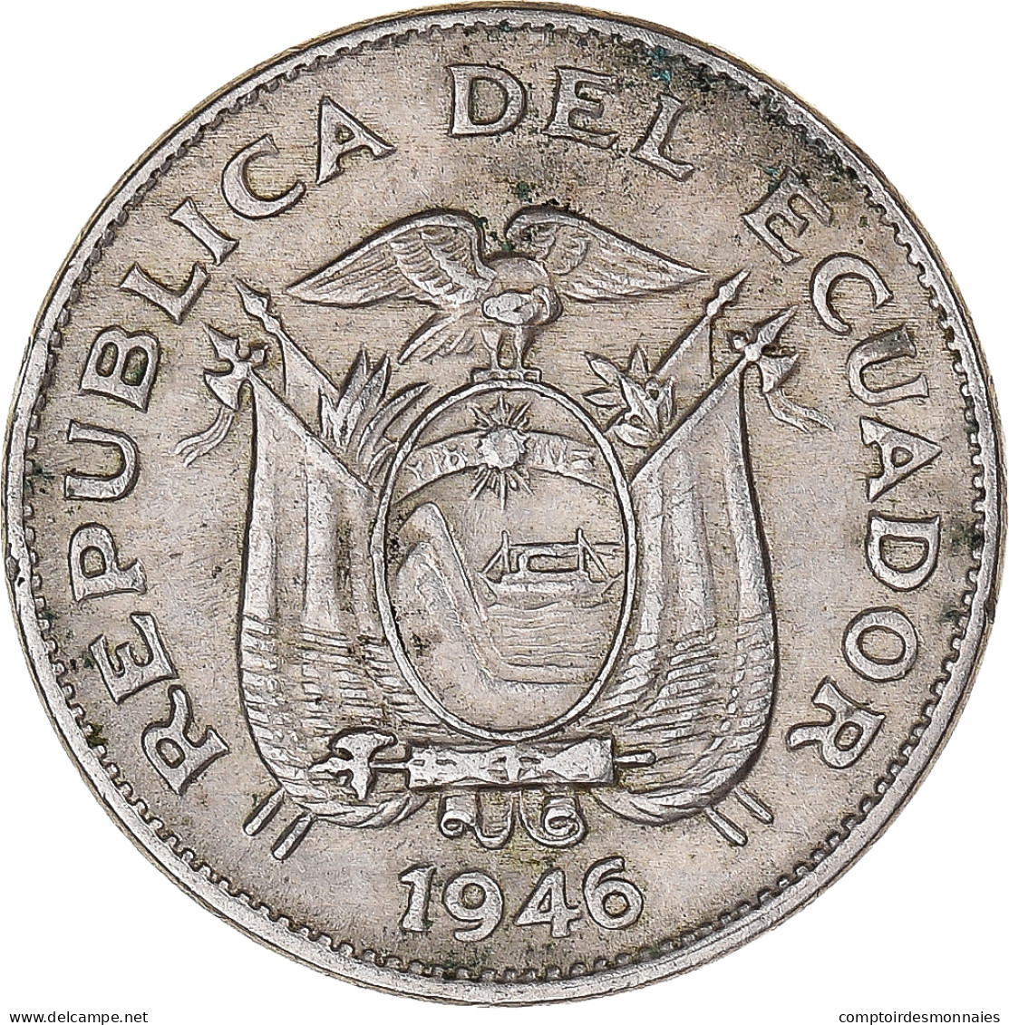 Monnaie, Équateur, 5 Centavos, Cinco, 1946 - Ecuador