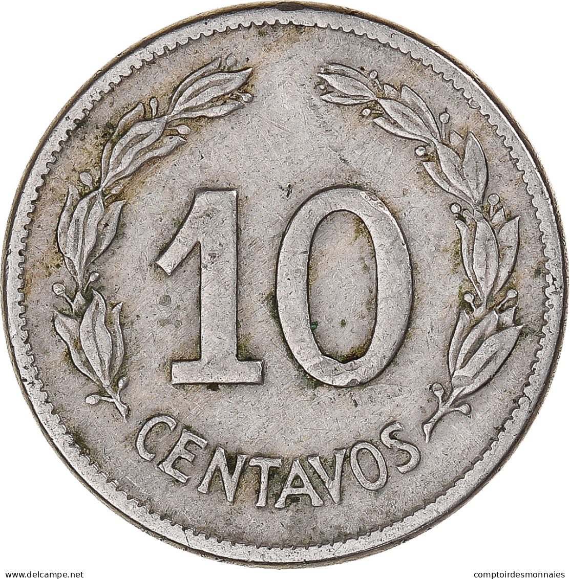 Monnaie, Équateur, 10 Centavos, Diez, 1946 - Ecuador