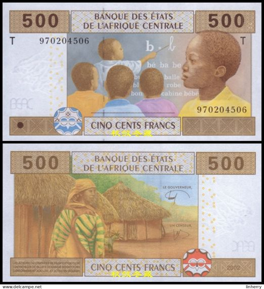 Central African States 500 Francs, 2011, Hybrid, Letter T, UNC - Estados Centroafricanos