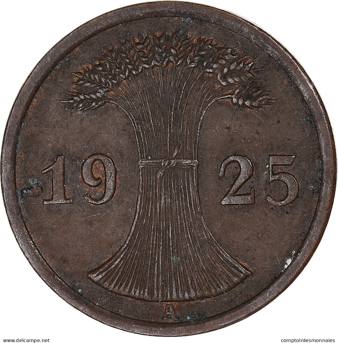 Monnaie, Allemagne, 2 Reichspfennig, 1925 - 2 Renten- & 2 Reichspfennig