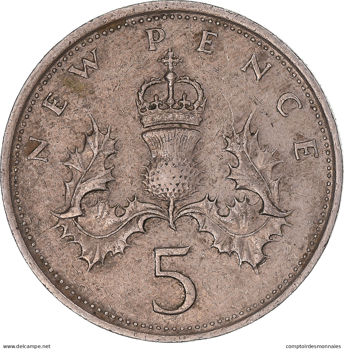 Monnaie, Grande-Bretagne, 5 New Pence, 1977 - 5 Pence & 5 New Pence