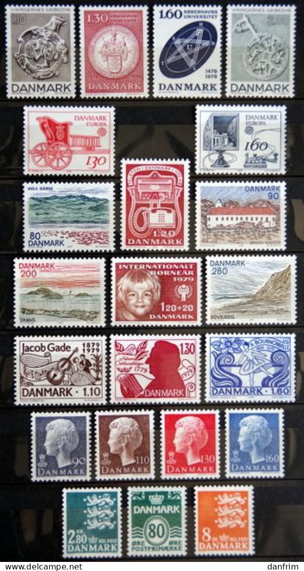 Denmark  1979   Full Year MNH (**) ( Lot 2840) - Full Years