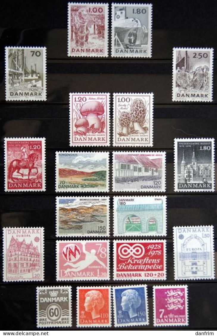 Denmark  1978   Full Year MNH (**) ( Lot Ks 1641) - Ganze Jahrgänge