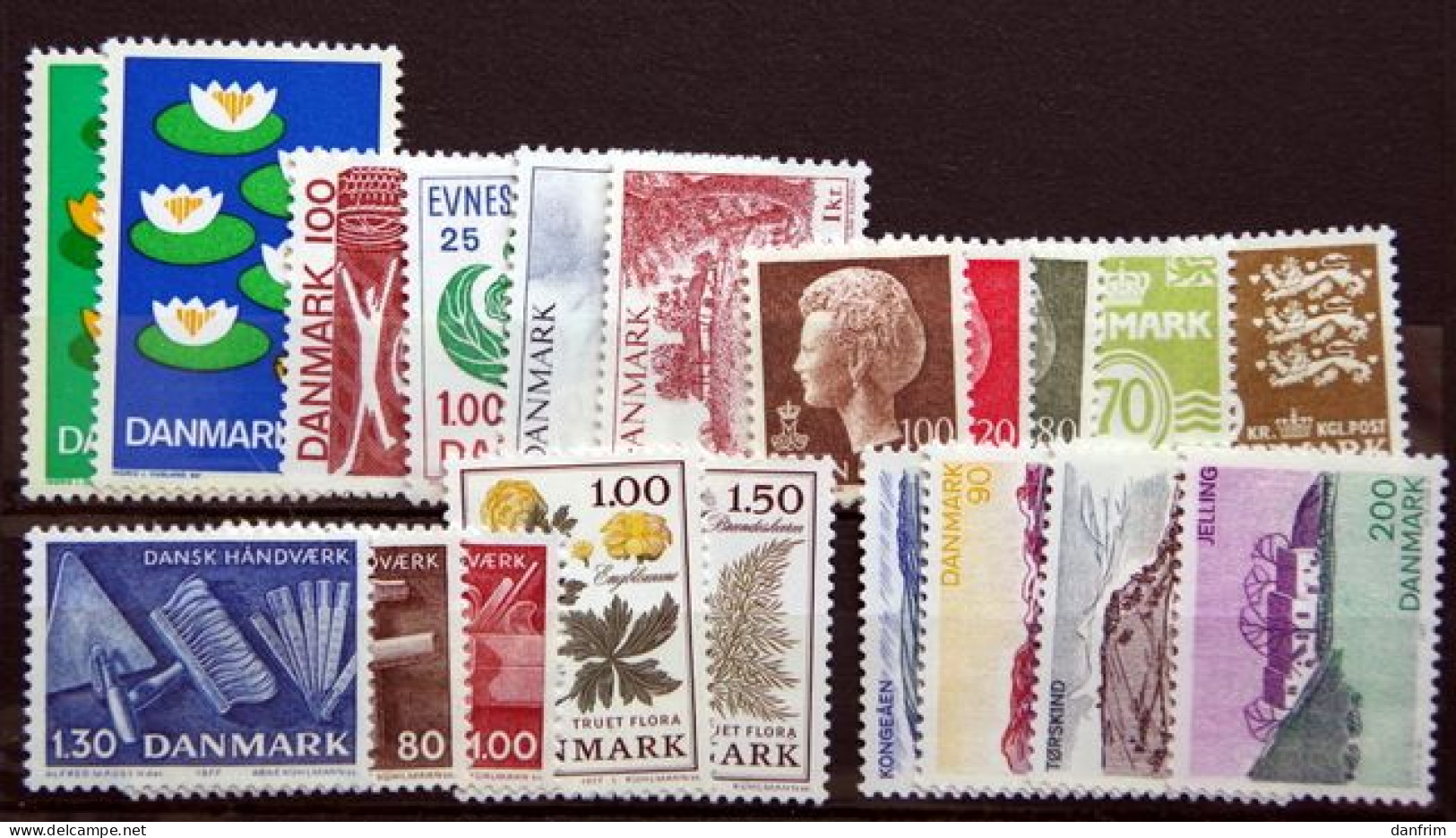 Denmark  1977   Full Year MNH (**) ( Lot 5797) - Full Years