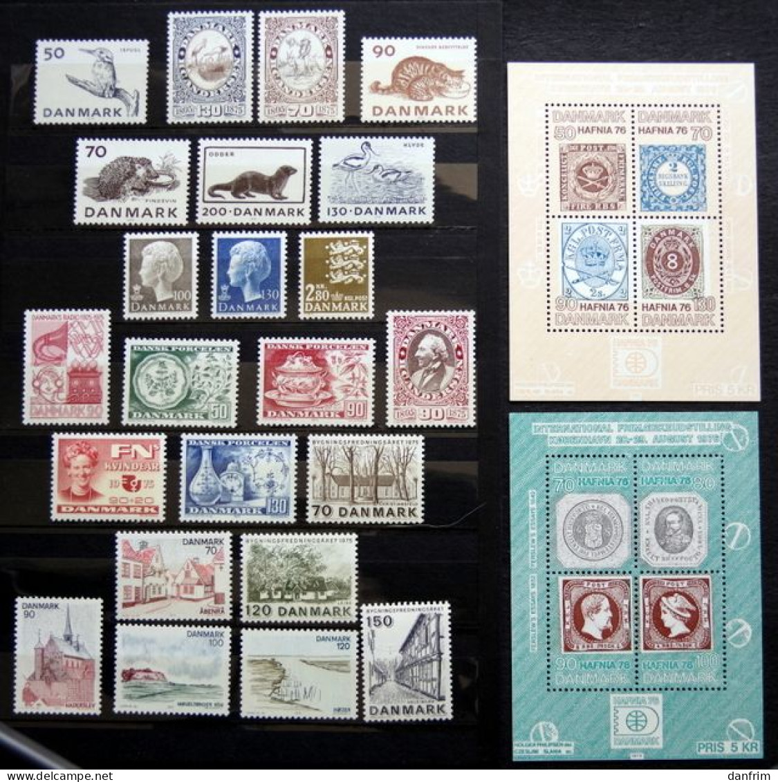 Denmark  1975   Full Year MNH (**) ( Lot 6506) - Annate Complete