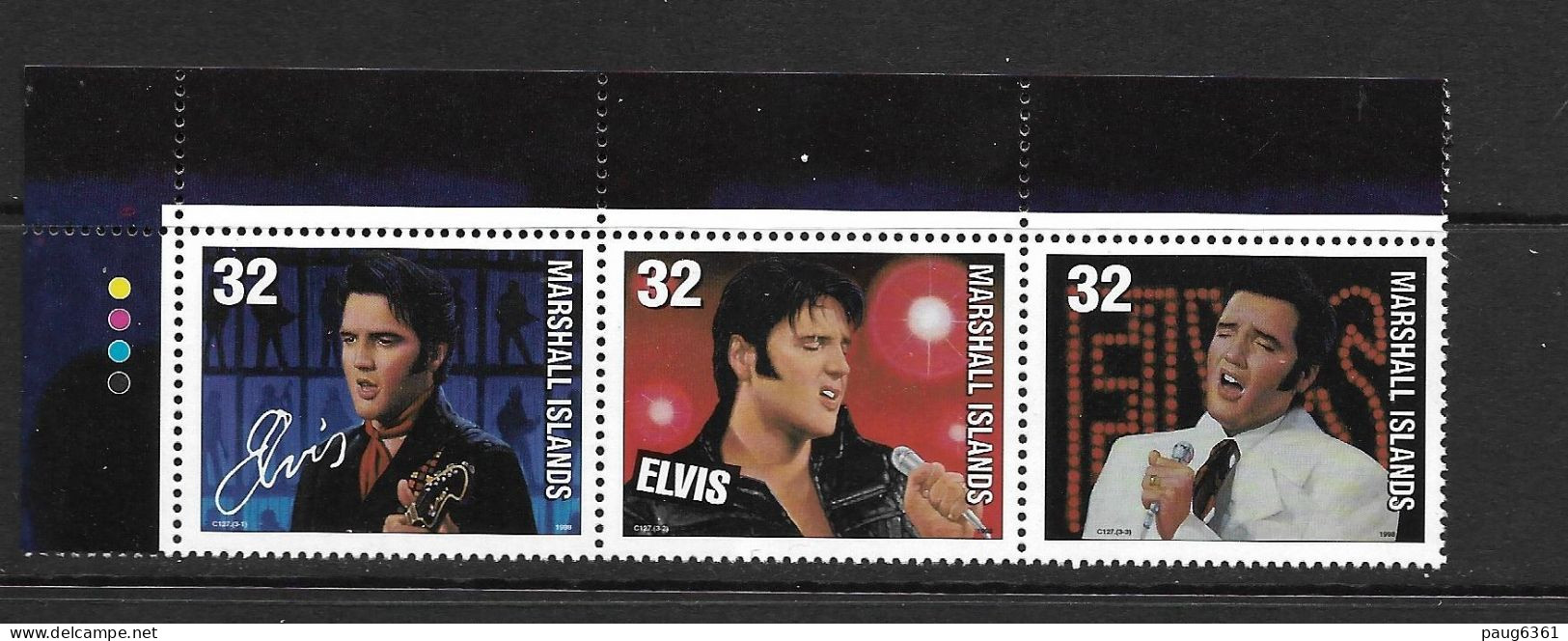MARSHALL 1997 ELVIS PRESLEY  YVERT N°753/55 NEUF MNH** - Elvis Presley