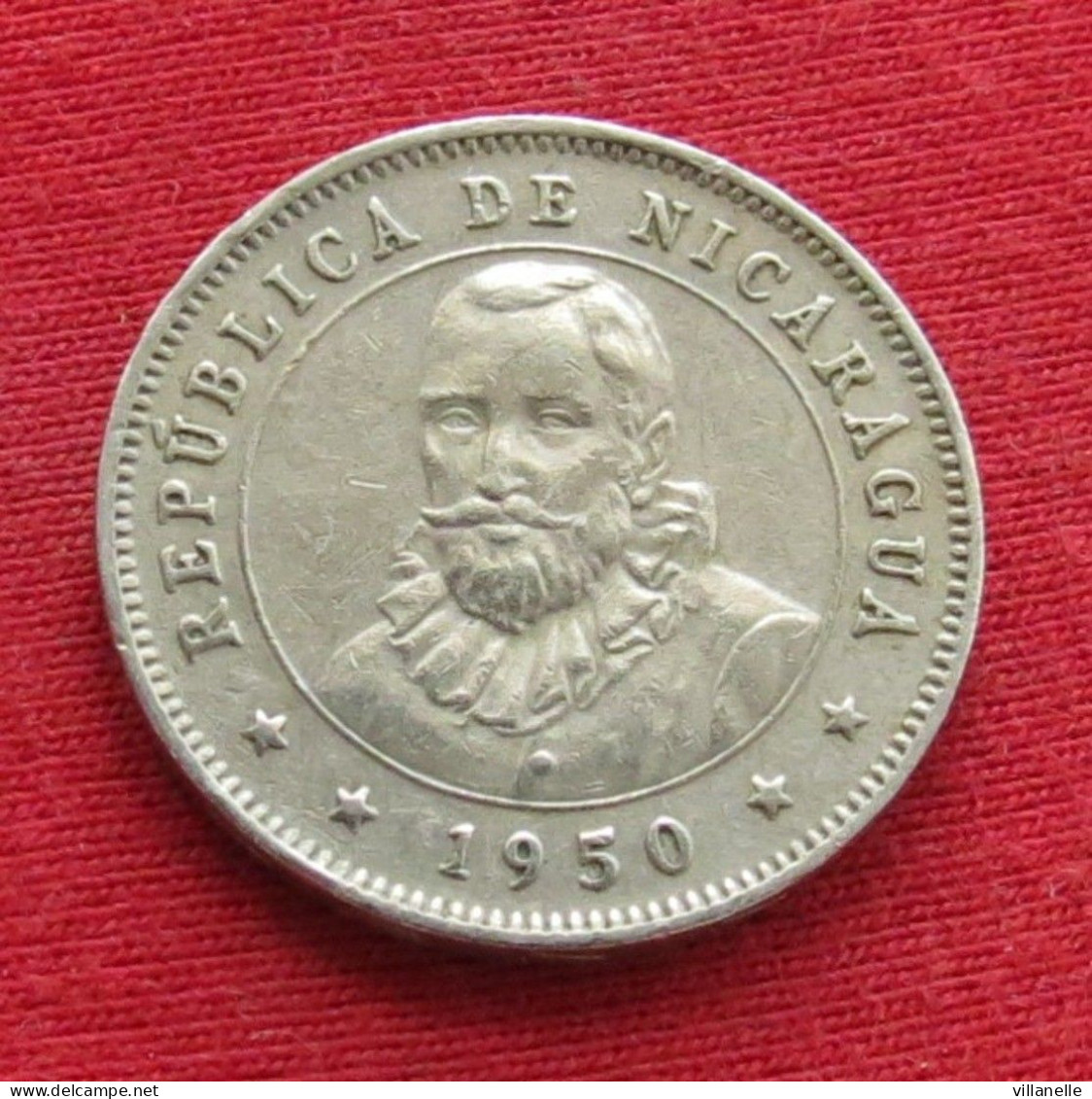 Nicaragua 25 Centavos 1950 KM# 18.1 Lt 240 *VT - Nicaragua