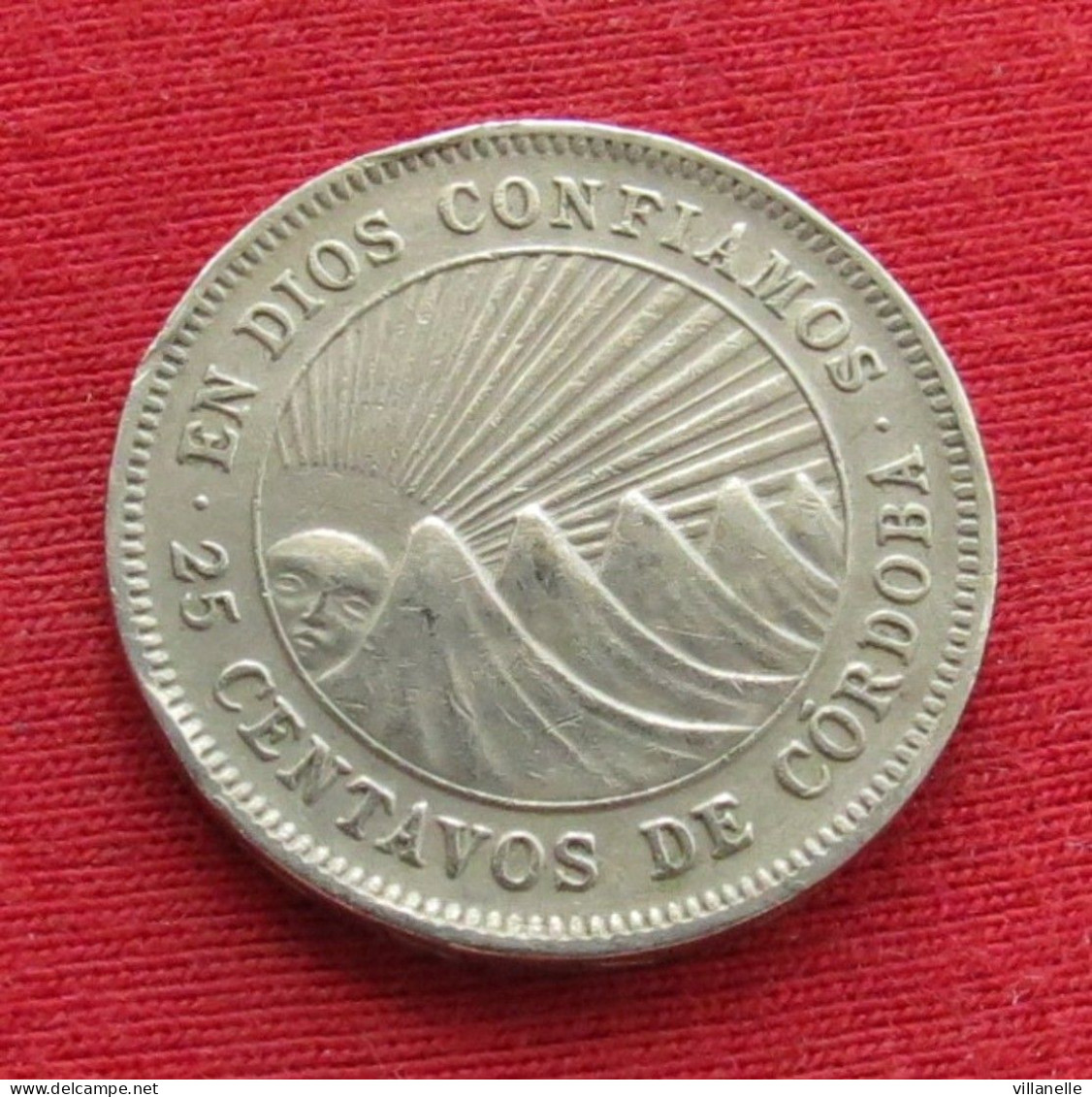 Nicaragua 25 Centavos 1950 KM# 18.1 Lt 240 *VT - Nicaragua