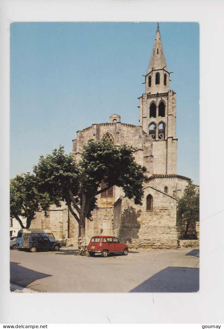 Montagnac :  L'église Saint André XIIIè & XIVè S. (citroën 2 Cv Renault 4 L Estafette Camionnette) - Montagnac