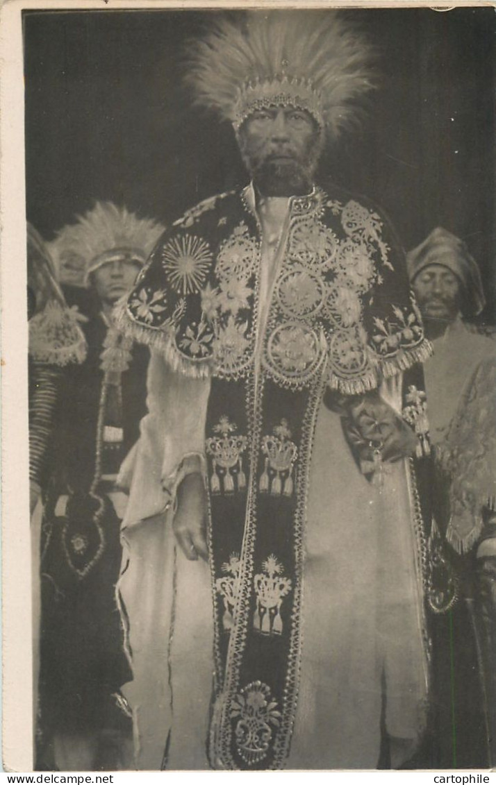 ETHIOPIA - Empereur Menelik 2 - Carte Photo Circa 1910 - Ethiopie